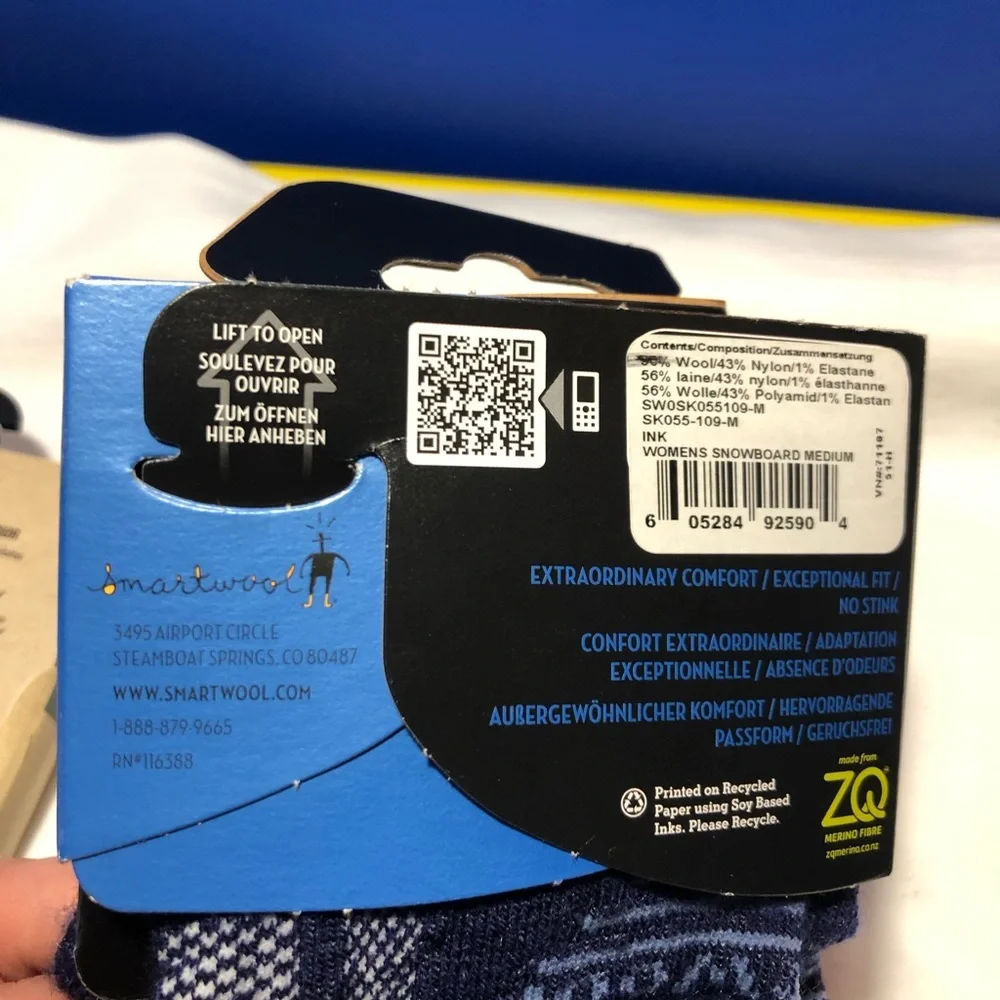 Smartwool & Le’ bent socks, size medium, NWT